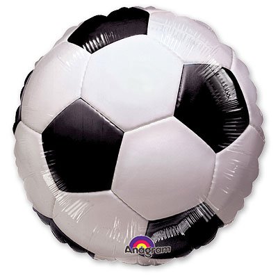 Шарики из фольги Шар 45см Футбольный мяч