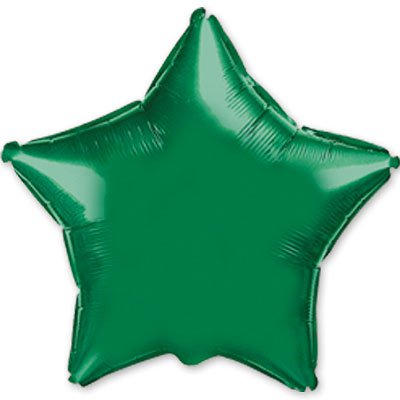 Шарик 4" звезда металлик Green