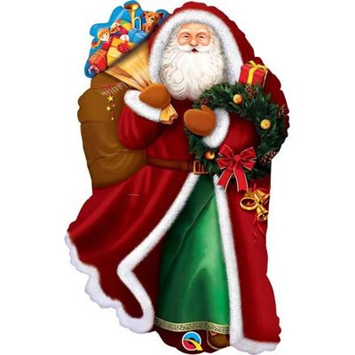 Шар фигура Дед мороз с подарками