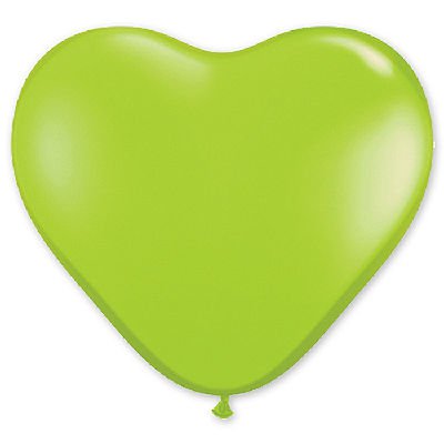 Шар Сердце 06" Фэшн Lime Green, 15 см
