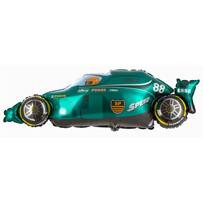 Шарики из фольги Шар фигура Машина гоночная зеленая