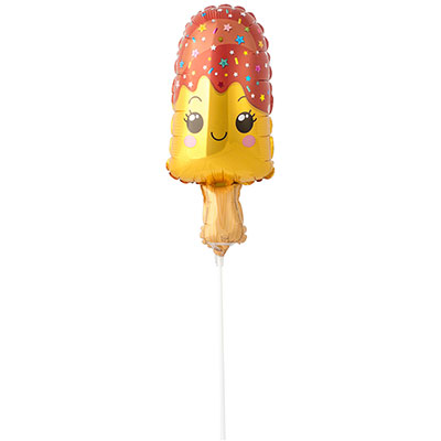 Шар Мини фигура Мороженое Эскимо желтое