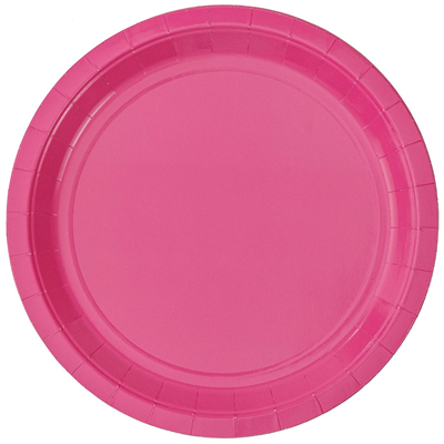 Тарелки Тарелка ярко-розовая 23см 6шт