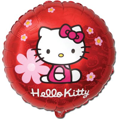 Шар 18" Hello Kitty в цветочках
