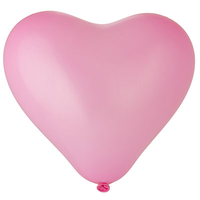 Шары Сердце 5" 16 см Металлик Розовое