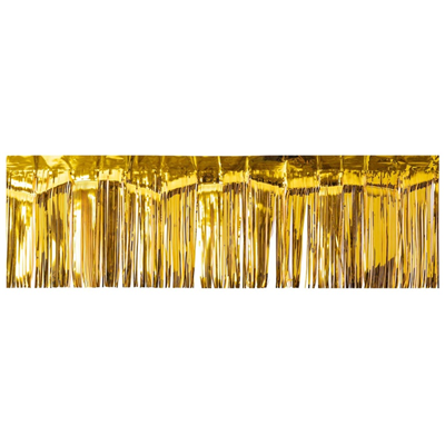 Гирлянды Гирлянда-бахрома фольг золотая 2мХ25см
