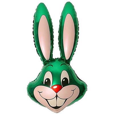 Шарики из фольги Шар фигура Кролик зеленый