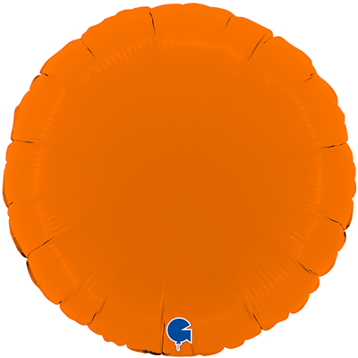 Шарики из фольги Шар Круг 45см Пастель Matte Orange