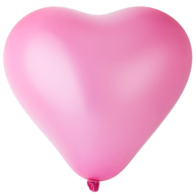 Шары Сердце 16" 44 см Металлик Розовое