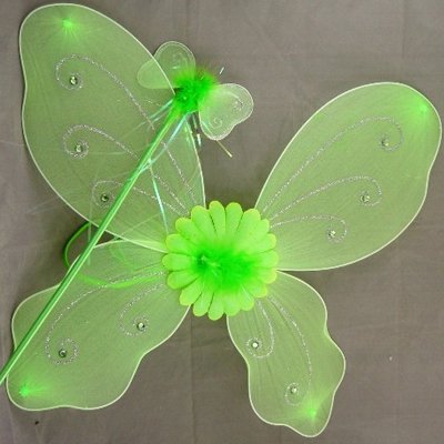 Крылья бабочки зелёные