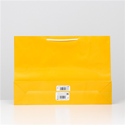 Пакет желтый ламинированный 38х53х13см