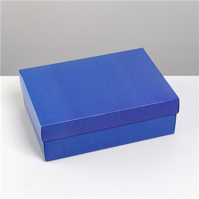 Коробка складная Синяя 21х15х7см