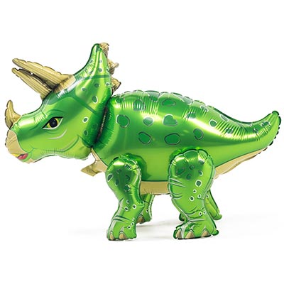 Шарики из фольги Шар ДинозаврТрицератопс зелен,под воздух