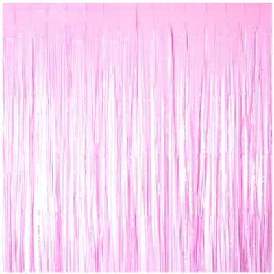 Декорации подвески Занавес п/э Пастель розовый 1х2м