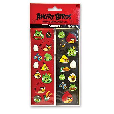 Наклейки Angry Birds, 8 листов
