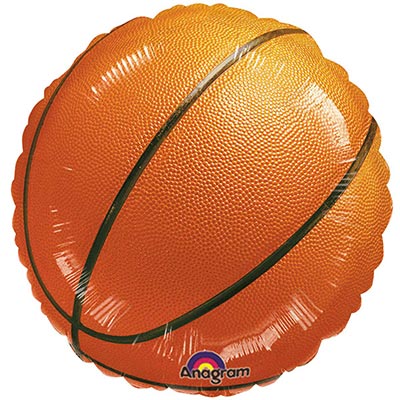 Шарики из фольги Шар 45см Баскетбольный мяч