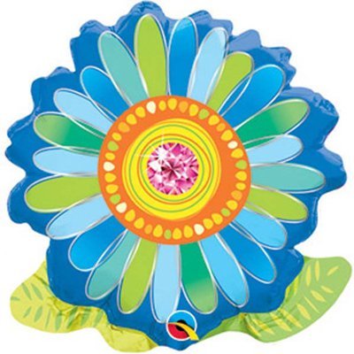 Мини-фигура Цветок зелено-голубой