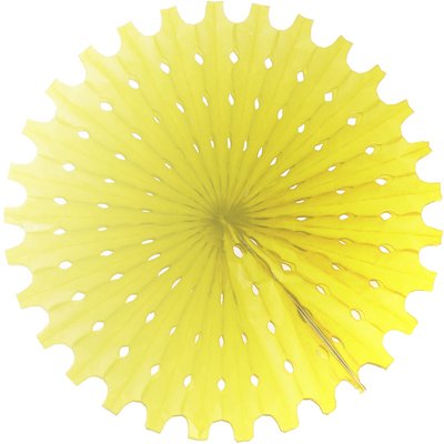 Декорации подвески Фант бумажный желтый 40см