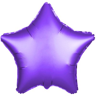 Шарики из фольги Шар Звезда 45см Сатин Purple