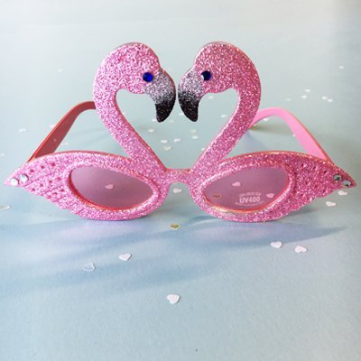 Очки Фламинго со стразами блеск роз