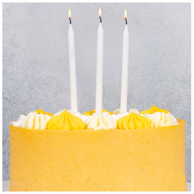 Свечи для торта Свечи для торта белые 13 см, 12 штук