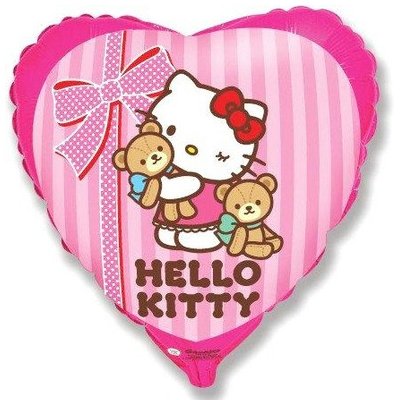 Шар 18" Hello Kitty с медвежатами