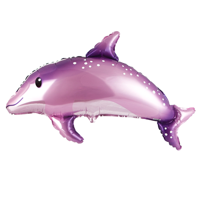 Шарики из фольги Шар фигура Дельфин милый розовый