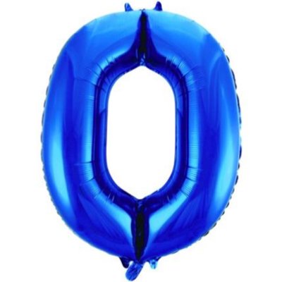 Шарики из фольги Шар цифра "0", 101см Blue