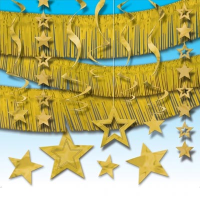 Декор-комплект Звезды золотые, 28 предм.