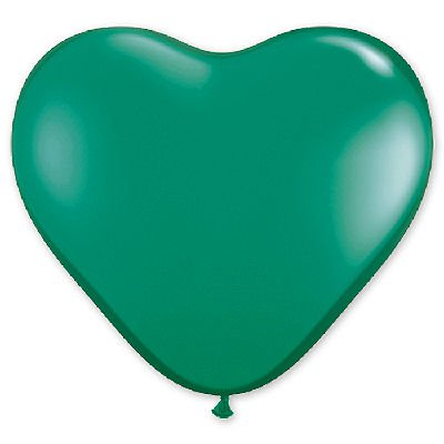 Шар Сердце 06" Кристалл Emerald Green