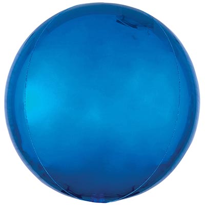Шарики из фольги Шар 3D СФЕРА без рис 16" Металлик Blue