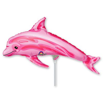 Мини Фигура Дельфин розовый