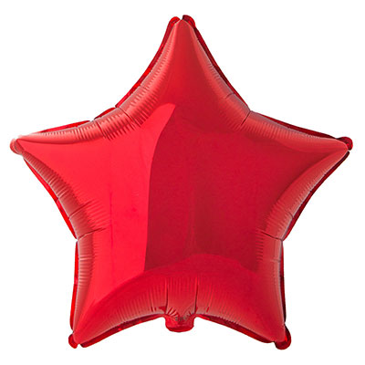 Шарики из фольги Шарик 23см звезда Red