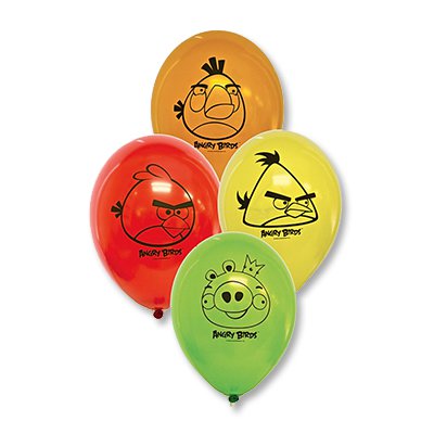 Набор шаров с рисунком Angry Birds, 5 шт