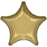 Золотая Шар Звезда 45см Металлик White Gold 1204-1345