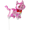 Котики Шар Мини фигура Кошечка с бантом розовая 1206-0592