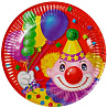  Тарелка Клоун с шарами 17см 6шт 1502-0462