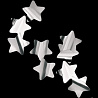 Серебряная Конфетти Звезды фольг серебро, 3 см,20гр 1501-4096