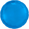 Синяя Шар круг 45см Металлик Blue 1204-0980