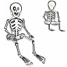 Вечеринка Хэллоуин Шар фигура Скелет сидячий 1207-2725
