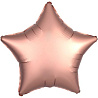 Розовое Золото Шар Звезда 45см Сатин Rose Gold 1204-0747