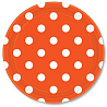  Тарелки оранжевые Orange Горошек, 23 см 1502-1971
