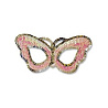 Бабочки Полумаска с пайетками Бабочка розовая 1501-2709