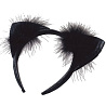  Уши кошачьи виниловые черные с мехом 2001-2810