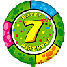 Цифры и числа Шарик 45см Happy Birthday Цифра "7" 1202-1787