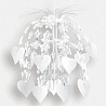Ослепительная Нежность Каскад подвесной Сердца Цветы белые 61см 1505-0191