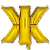 Буквы Шар Мини буква "Ж", 36см Gold 1206-0810