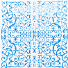 Голубая Салфетки голографические голубые, 6 шт 1502-4088