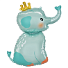 Животные Шар фигура Слоник в короне 1207-5466