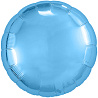 Синяя Шар круг 76см Металлик Blue 1204-1113